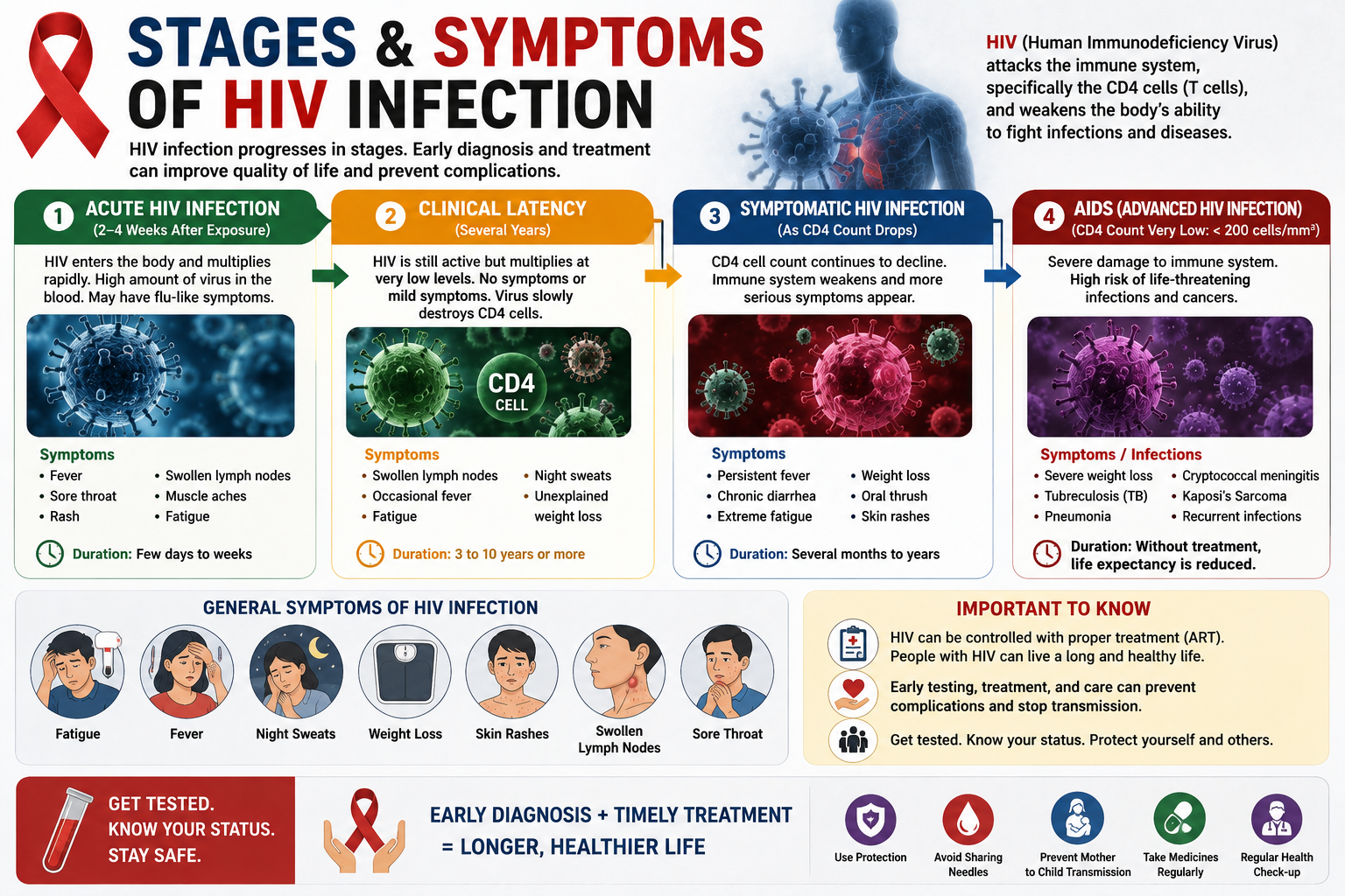 Stages of HIV infection