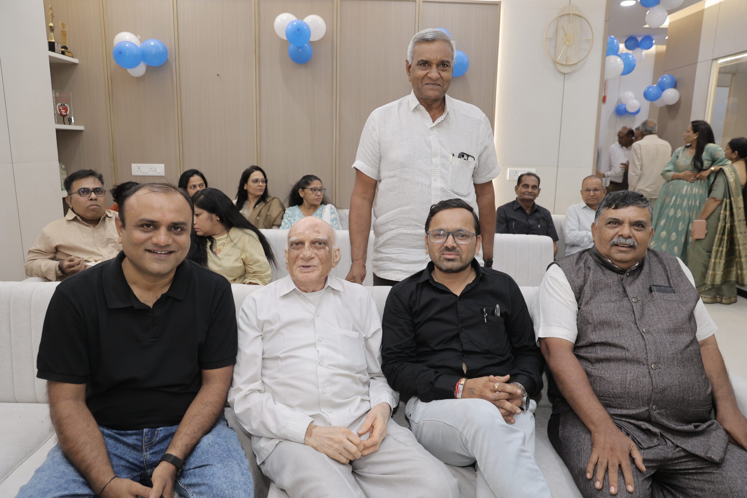 Guests and attendees at IID Hospital inauguration event, Vesu Surat