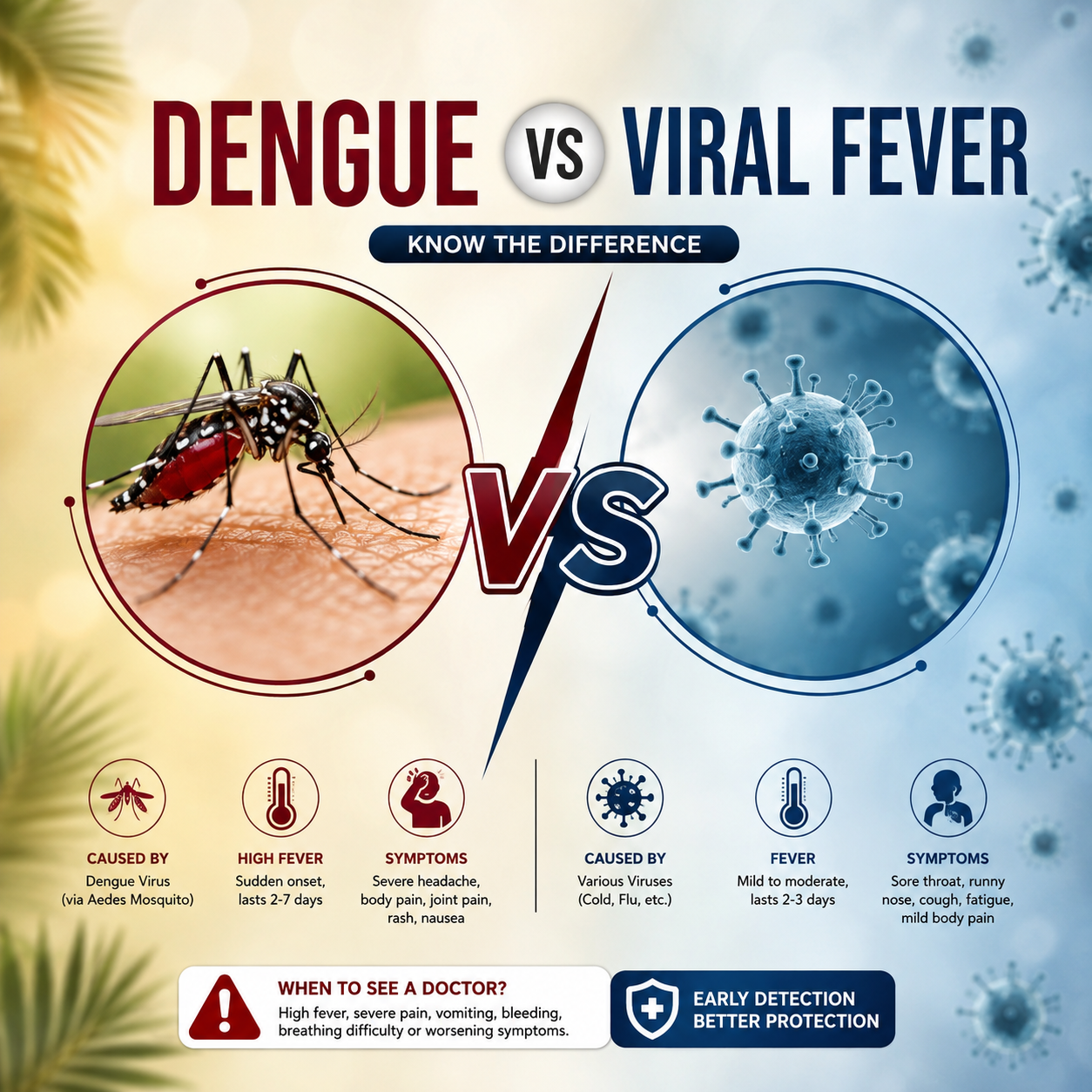 Dengue vs Viral Fever — How to Tell the Difference