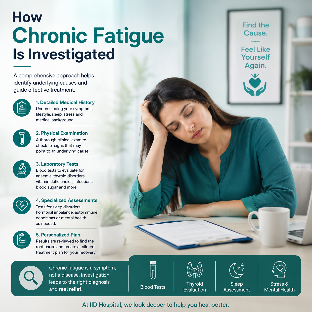 Chronic fatigue blood tests IID Hospital