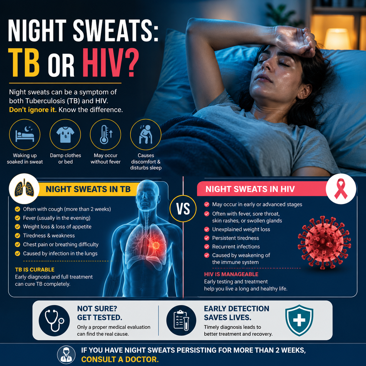 Night Sweats — TB or HIV? A Clinical Guide